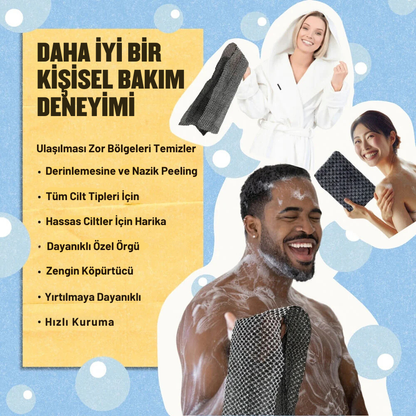 Peeling Antibakteriyel Duş Havlusu