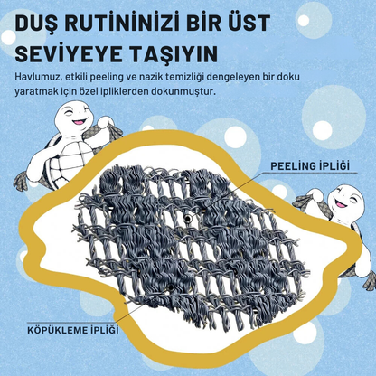 Peeling Antibakteriyel Duş Havlusu